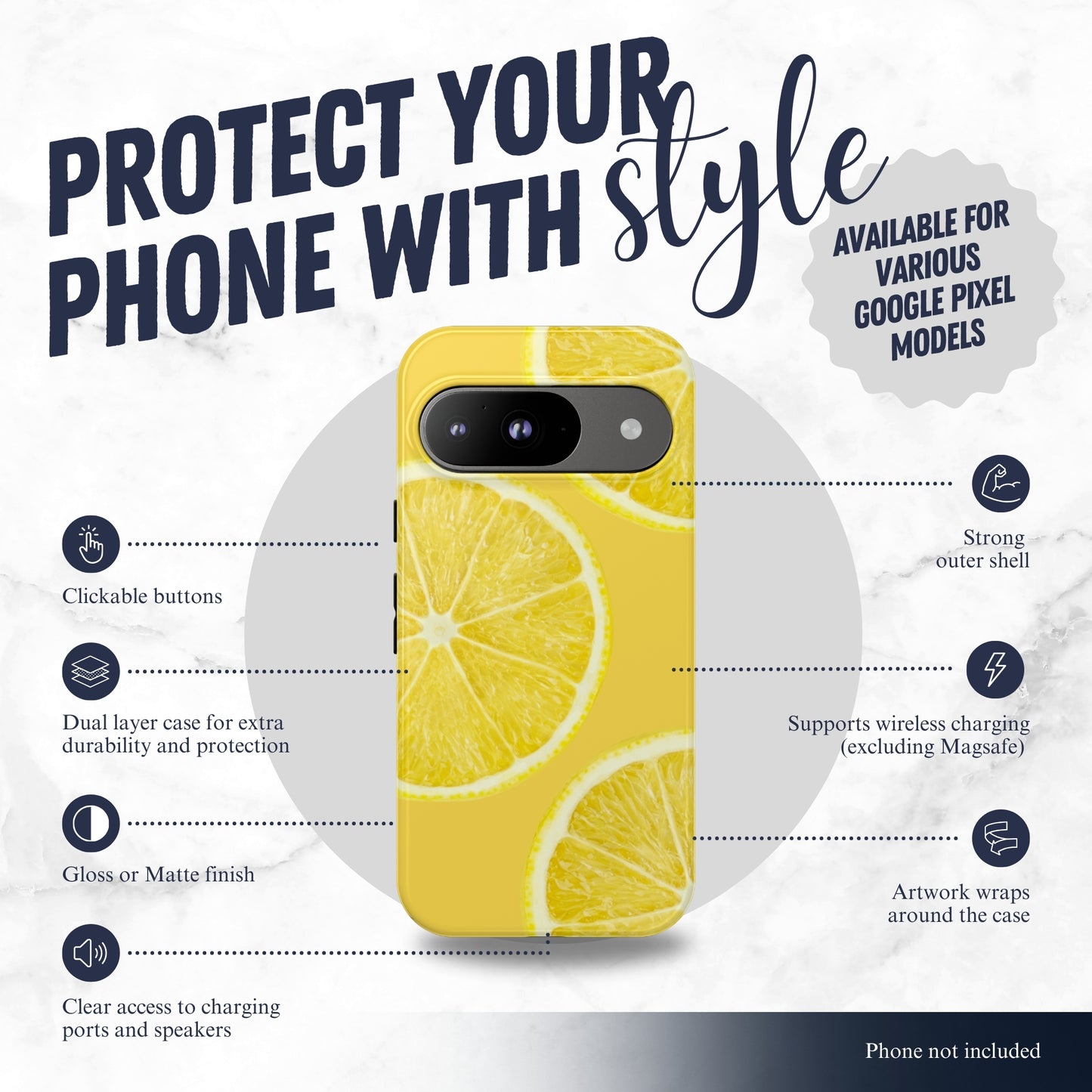 Zesty - Google Pixel Case Phone Case-aesthetic phone case-shockproof phone case-cute phone case-designer phone case-elegant phone case-luxury phone case-phone accessories-fashion accessory