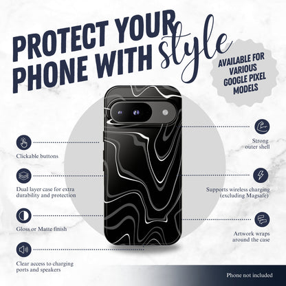 Night Threads - Google Pixel Case Phone Case-aesthetic phone case-shockproof phone case-cute phone case-designer phone case-elegant phone case-luxury phone case-phone accessories-fashion accessory