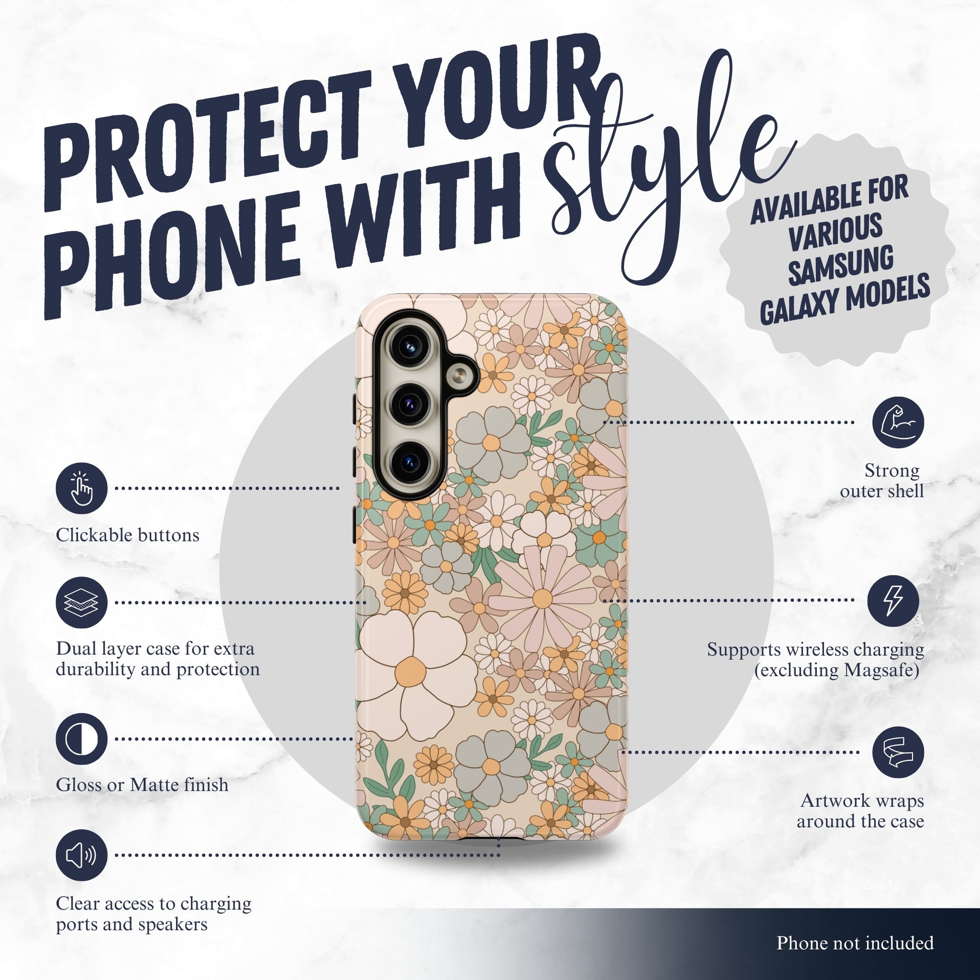 Sunny Day - Samsung Galaxy Case Phone Case-aesthetic phone case-shockproof phone case-cute phone case-designer phone case-elegant phone case-luxury phone case-phone accessories-fashion accessory