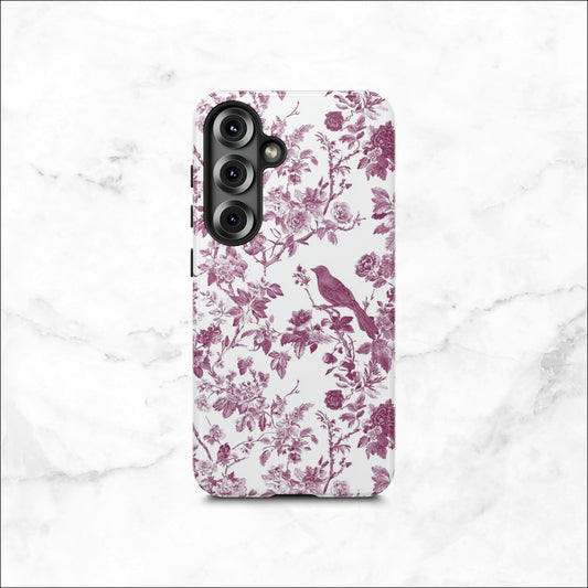 Mauve Toile - Samsung Galaxy Case Phone Case-aesthetic phone case-shockproof phone case-cute phone case-designer phone case-elegant phone case-luxury phone case-phone accessories-fashion accessory