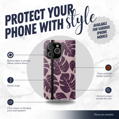 Lilac Wild - iPhone Flip Case Wallet, Leather Folio Case Phone Case-aesthetic phone case-shockproof phone case-cute phone case-designer phone case-elegant phone case-luxury phone case-phone accessories-fashion accessory