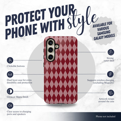 Cherry Jester - Samsung Galaxy Case Phone Case-aesthetic phone case-shockproof phone case-cute phone case-designer phone case-elegant phone case-luxury phone case-phone accessories-fashion accessory