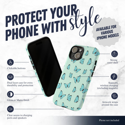 Flutter - iPhone Case Phone Case-aesthetic phone case-shockproof phone case-cute phone case-designer phone case-elegant phone case-luxury phone case-phone accessories-fashion accessory