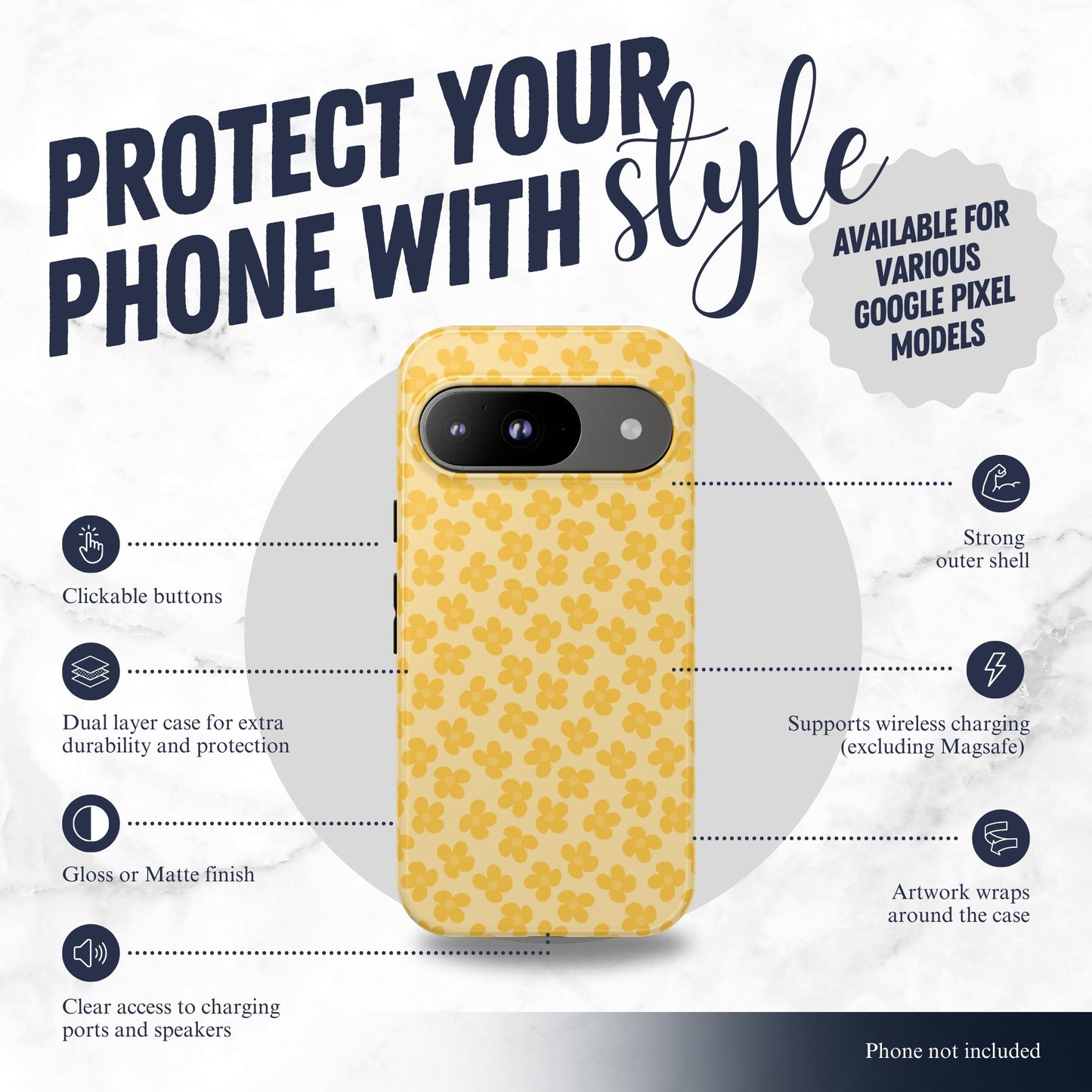 Buttercup - Google Pixel Case Phone Case-aesthetic phone case-shockproof phone case-cute phone case-designer phone case-elegant phone case-luxury phone case-phone accessories-fashion accessory