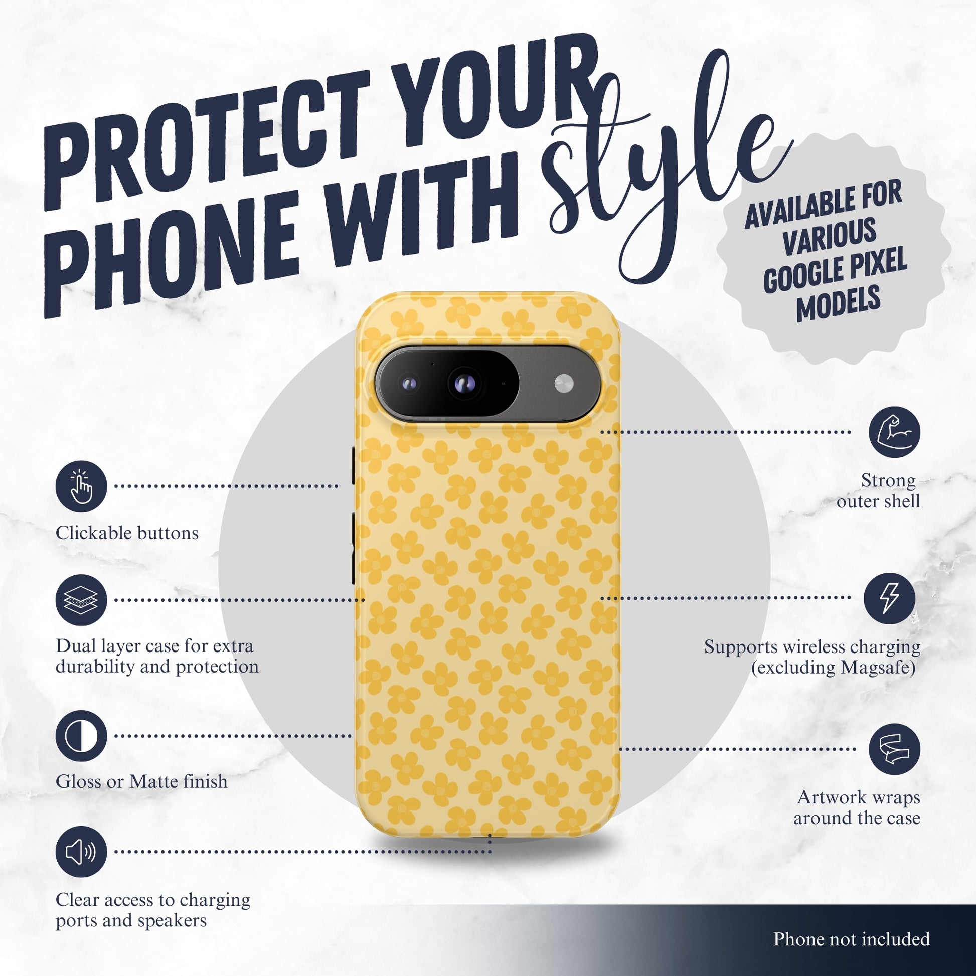 Buttercup - Google Pixel Case Phone Case-aesthetic phone case-shockproof phone case-cute phone case-designer phone case-elegant phone case-luxury phone case-phone accessories-fashion accessory