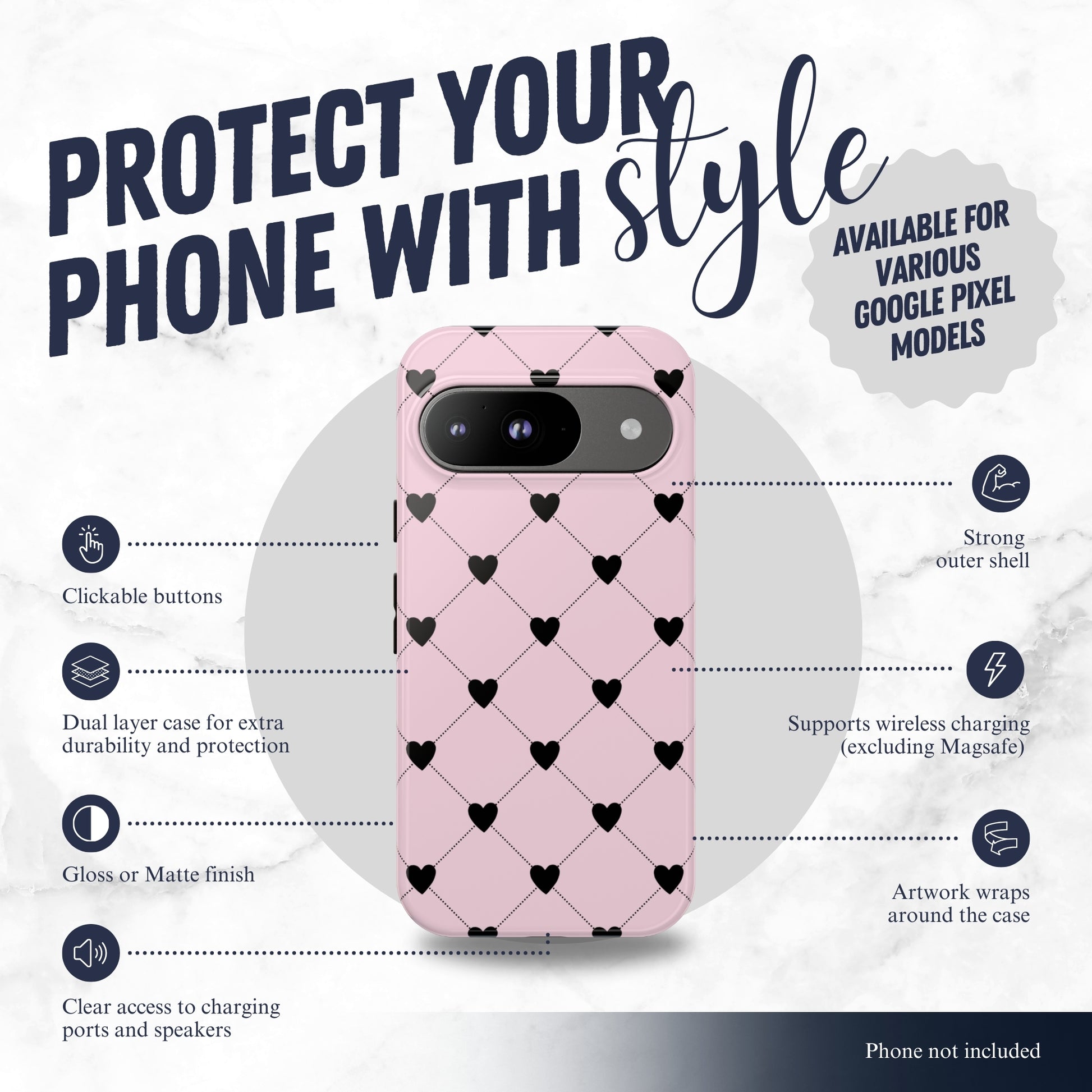 Love Quilt - Google Pixel Case Phone Case-aesthetic phone case-shockproof phone case-cute phone case-designer phone case-elegant phone case-luxury phone case-phone accessories-fashion accessory