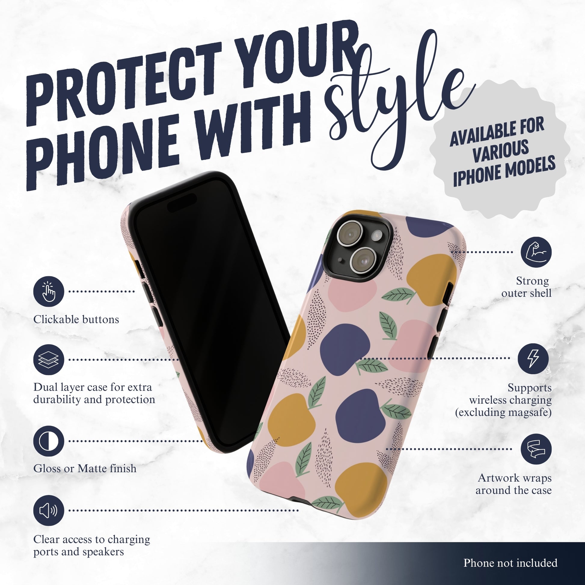 Sunday Market - iPhone Case Phone Case-aesthetic phone case-shockproof phone case-cute phone case-designer phone case-elegant phone case-luxury phone case-phone accessories-fashion accessory