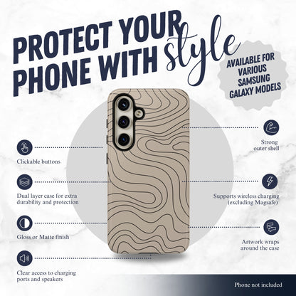 Earth Flow - Samsung Galaxy Case Phone Case-aesthetic phone case-shockproof phone case-cute phone case-designer phone case-elegant phone case-luxury phone case-phone accessories-fashion accessory