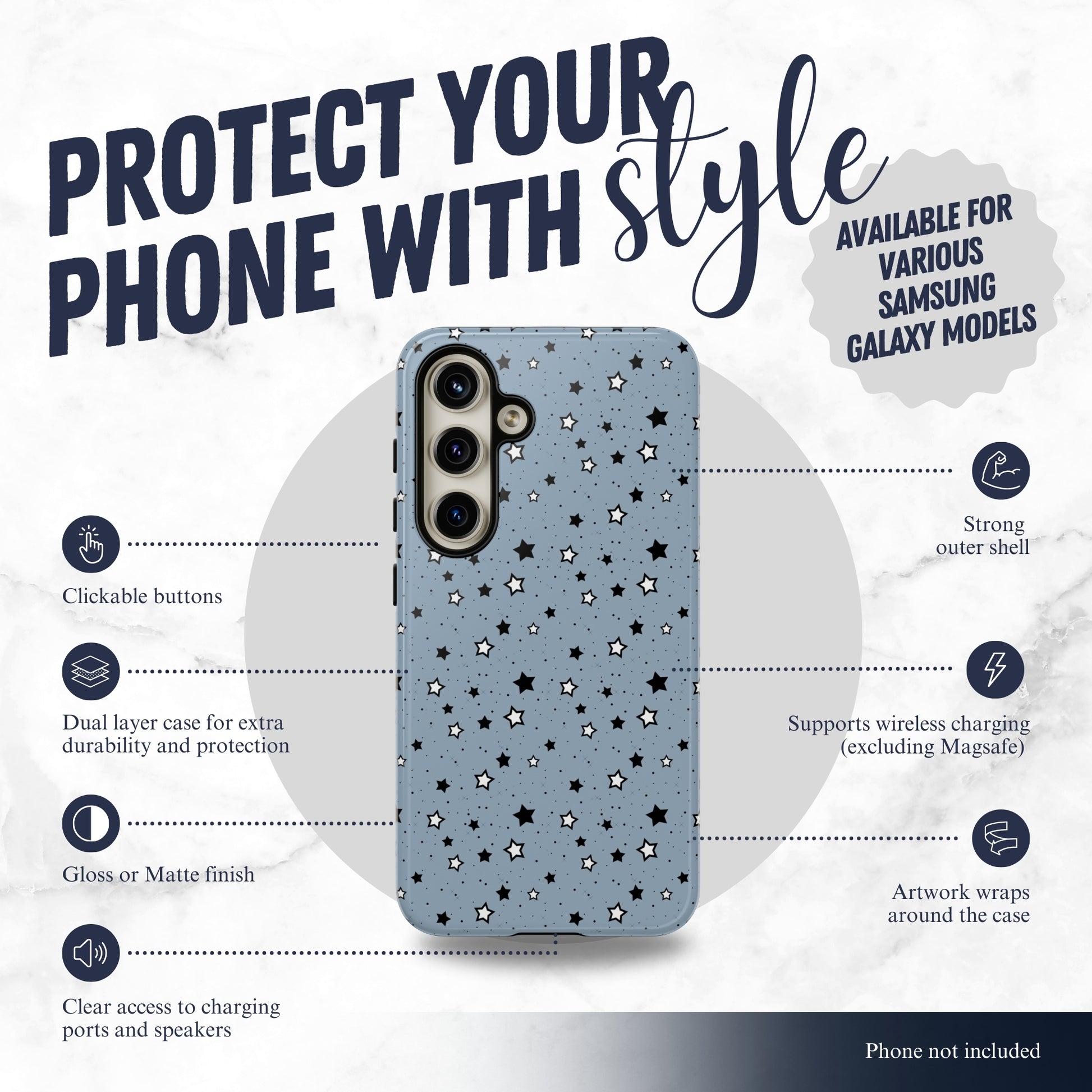 Constellation - Samsung Galaxy Case Phone Case-aesthetic phone case-shockproof phone case-cute phone case-designer phone case-elegant phone case-luxury phone case-phone accessories-fashion accessory