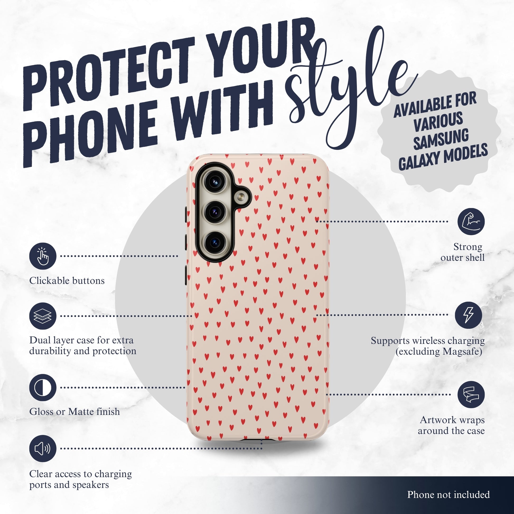 Secret Admirer - Samsung Galaxy Case Phone Case-aesthetic phone case-shockproof phone case-cute phone case-designer phone case-elegant phone case-luxury phone case-phone accessories-fashion accessory