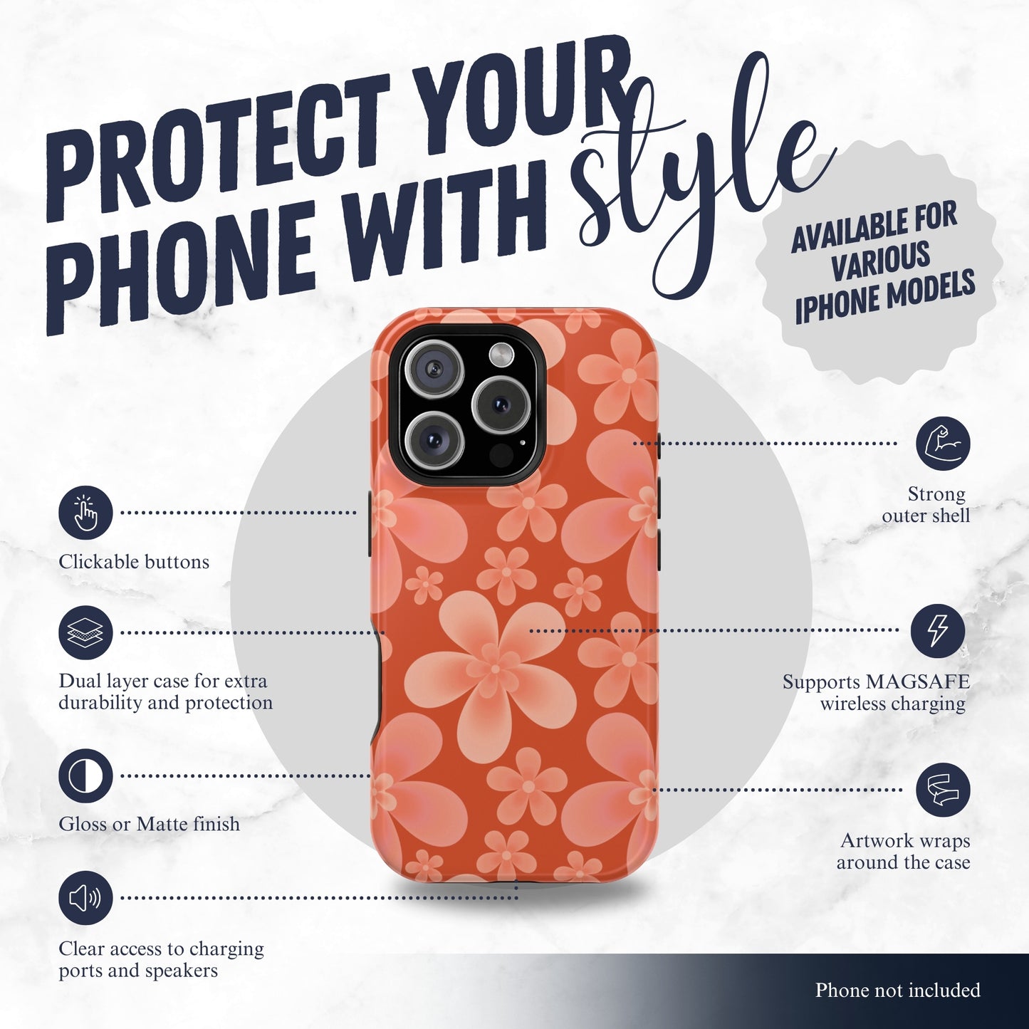 Heatwave - Magsafe iPhone Case Phone Case-aesthetic phone case-shockproof phone case-cute phone case-designer phone case-elegant phone case-luxury phone case-phone accessories-fashion accessory