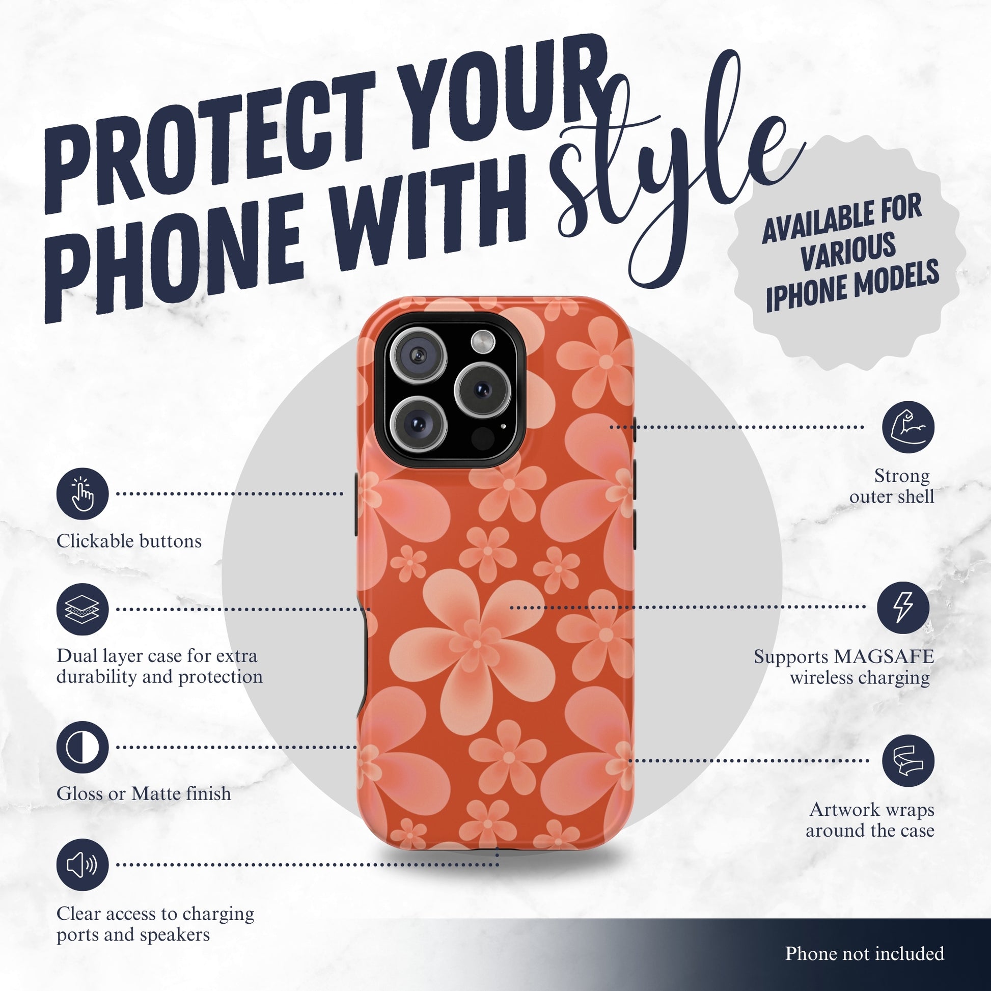 Heatwave - Magsafe iPhone Case Phone Case-aesthetic phone case-shockproof phone case-cute phone case-designer phone case-elegant phone case-luxury phone case-phone accessories-fashion accessory