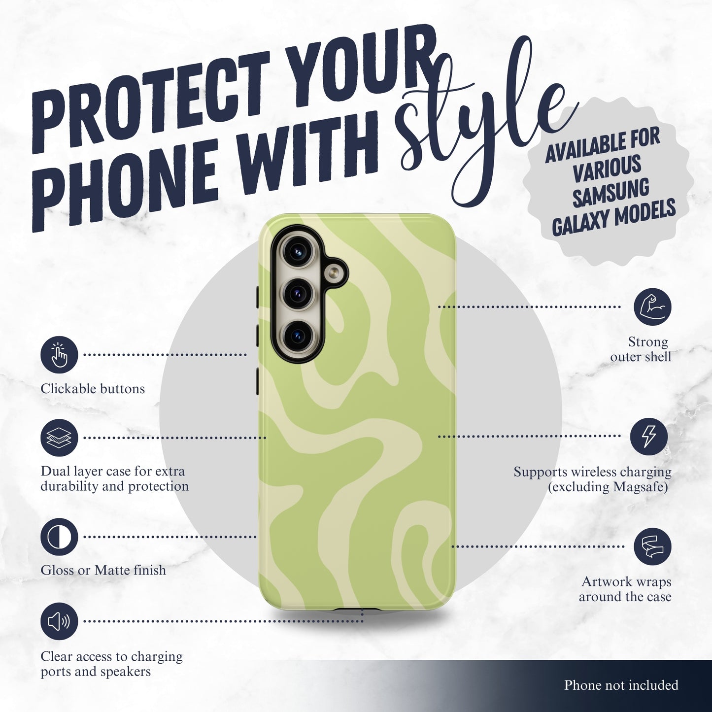 Fresh Feeling - Samsung Galaxy Case Phone Case-aesthetic phone case-shockproof phone case-cute phone case-designer phone case-elegant phone case-luxury phone case-phone accessories-fashion accessory