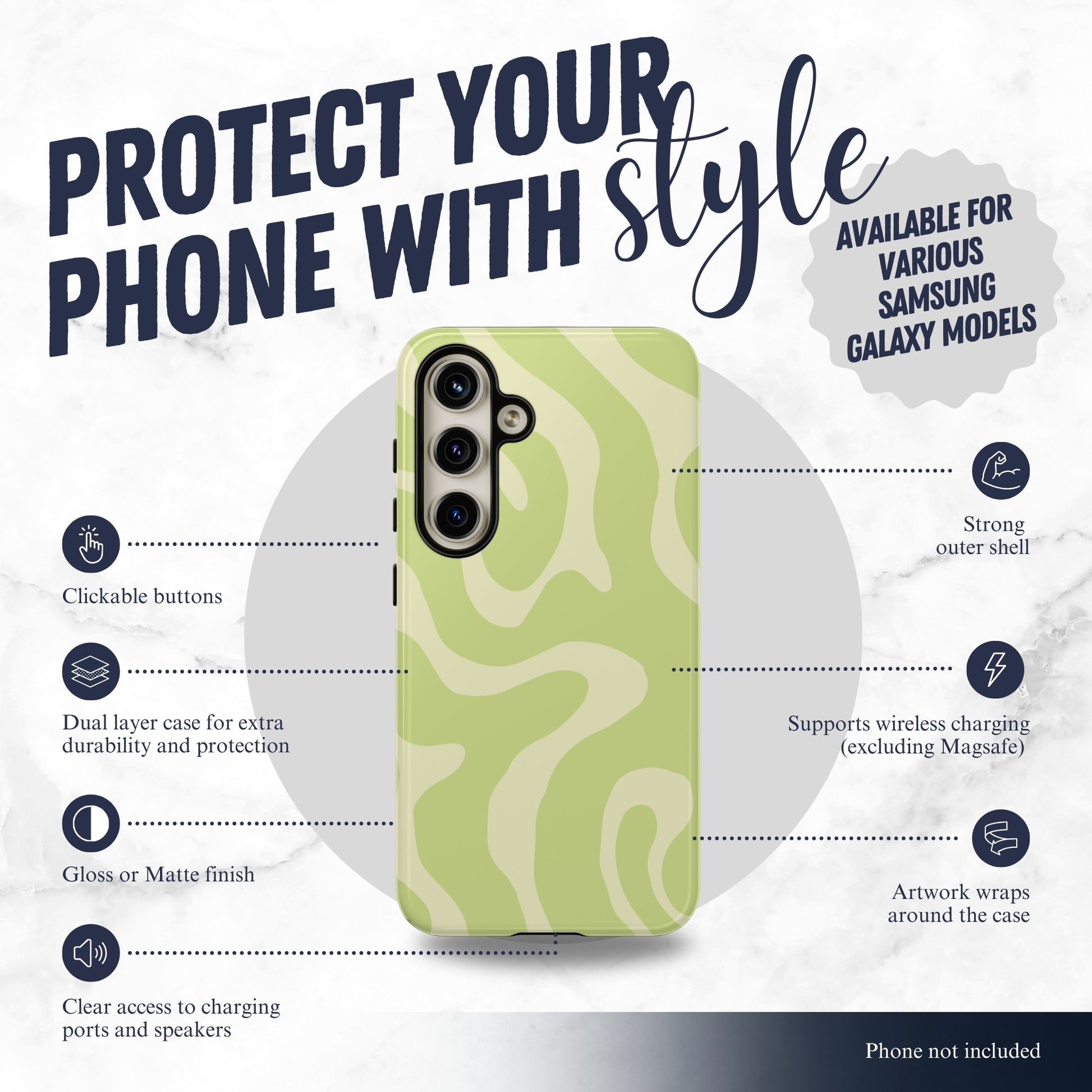 Fresh Feeling - Samsung Galaxy Case Phone Case-aesthetic phone case-shockproof phone case-cute phone case-designer phone case-elegant phone case-luxury phone case-phone accessories-fashion accessory