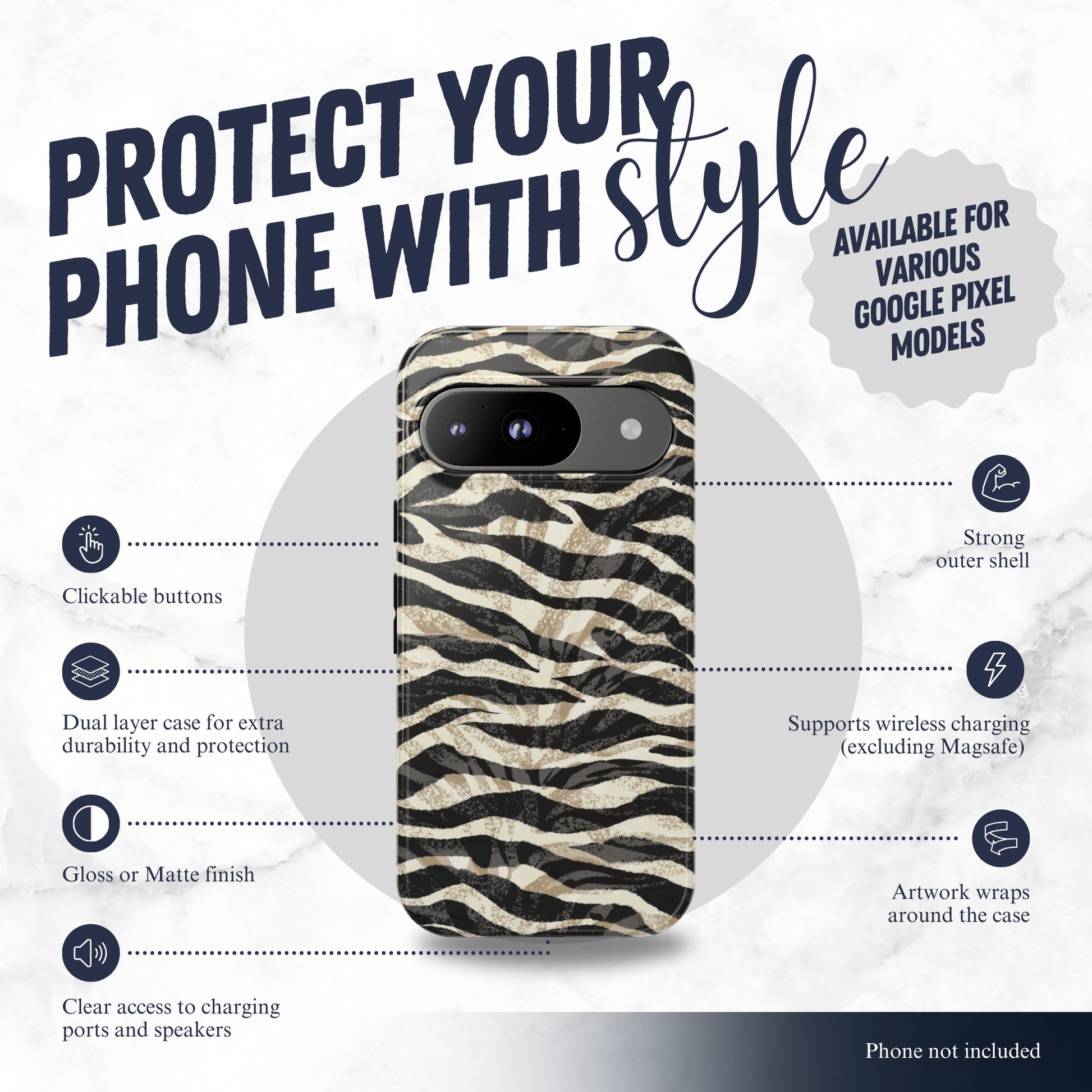 Shadow Play - Google Pixel Case Phone Case-aesthetic phone case-shockproof phone case-cute phone case-designer phone case-elegant phone case-luxury phone case-phone accessories-fashion accessory