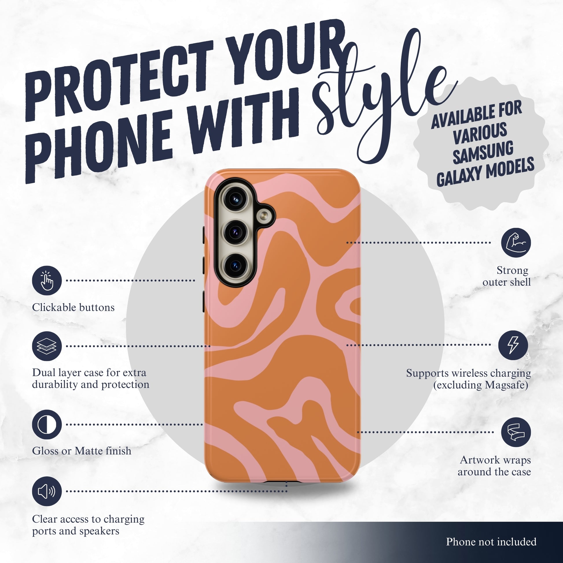 Downtown Groove - Samsung Galaxy Case Phone Case-aesthetic phone case-shockproof phone case-cute phone case-designer phone case-elegant phone case-luxury phone case-phone accessories-fashion accessory