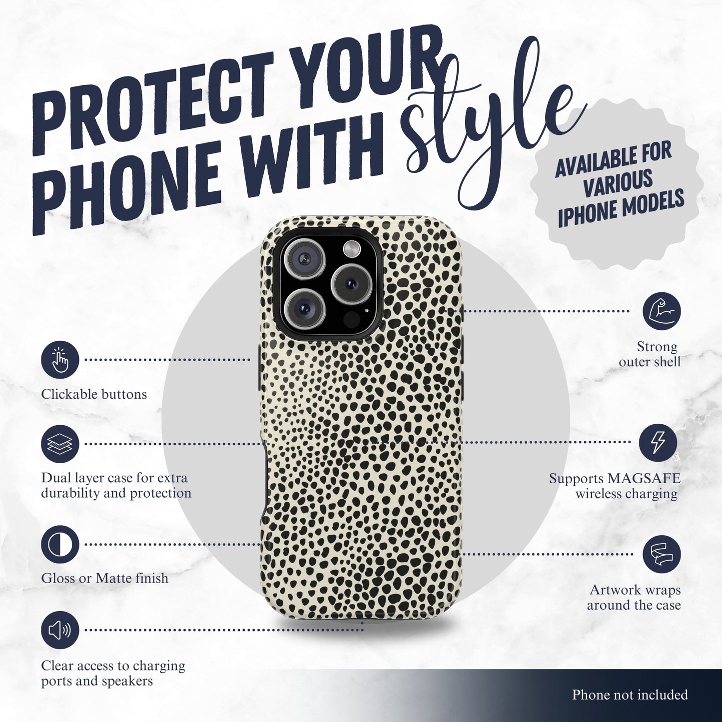 Vanilla Mocha - Magsafe iPhone Case Phone Case-aesthetic phone case-shockproof phone case-cute phone case-designer phone case-elegant phone case-luxury phone case-phone accessories-fashion accessory