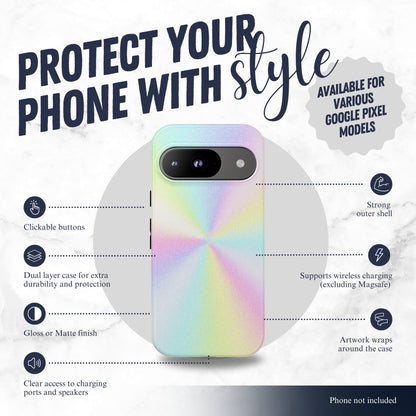 Rainbow Prism - Google Pixel Case Phone Case-aesthetic phone case-shockproof phone case-cute phone case-designer phone case-elegant phone case-luxury phone case-phone accessories-fashion accessory