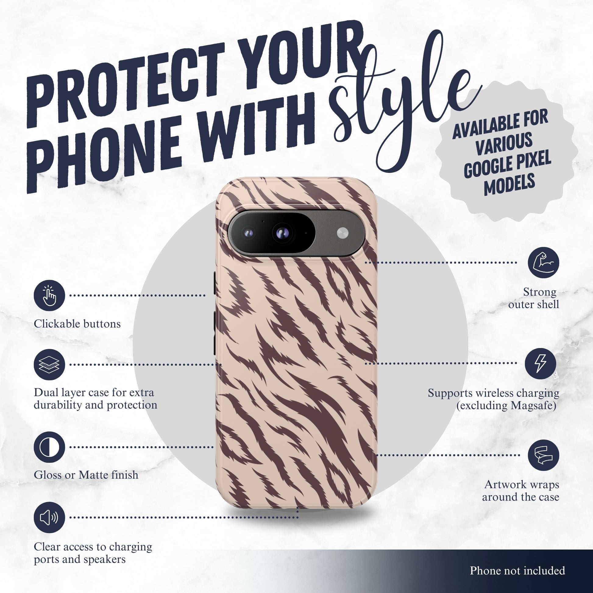 Raw Intent - Google Pixel Case Phone Case-aesthetic phone case-shockproof phone case-cute phone case-designer phone case-elegant phone case-luxury phone case-phone accessories-fashion accessory