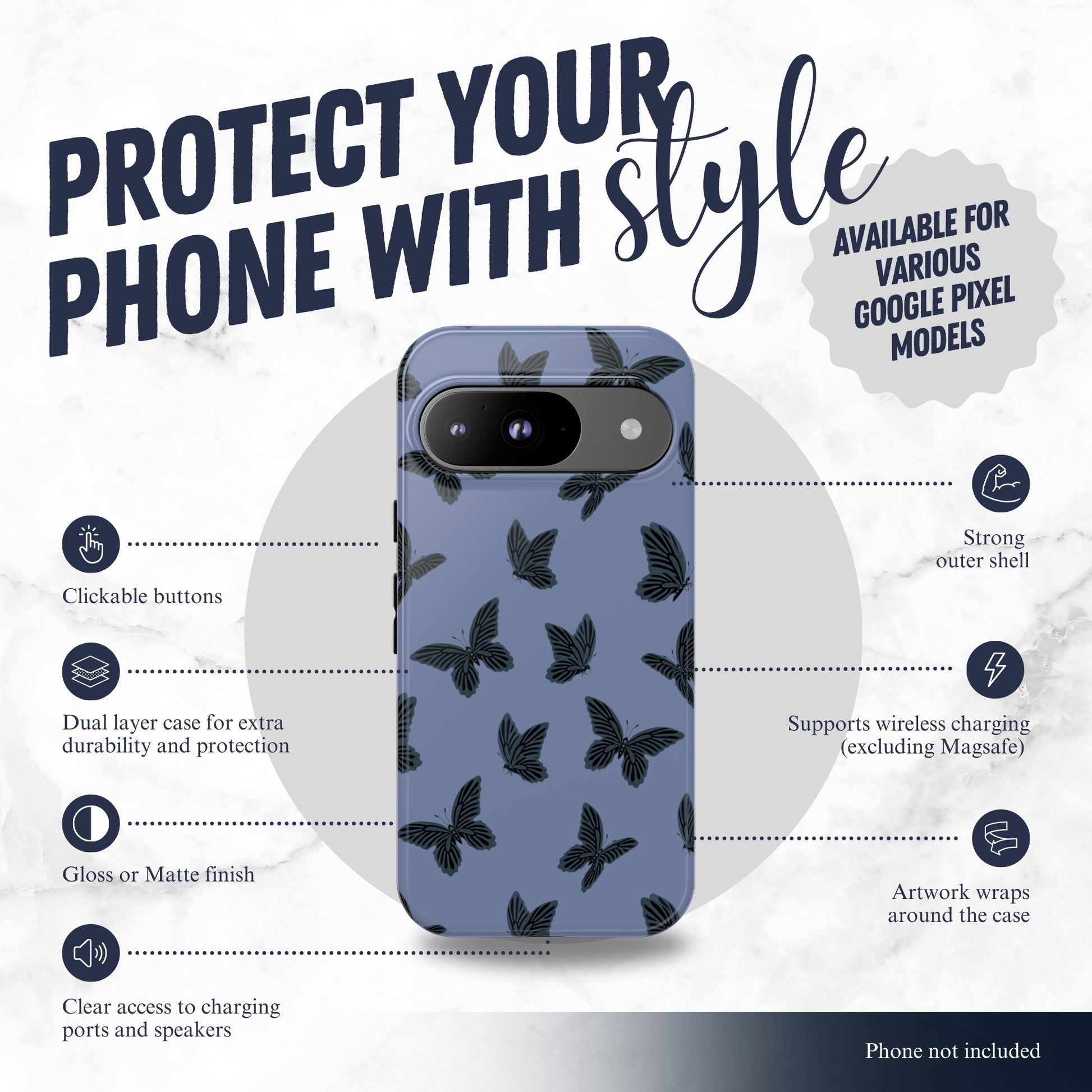 After Dark - Google Pixel Case Phone Case-aesthetic phone case-shockproof phone case-cute phone case-designer phone case-elegant phone case-luxury phone case-phone accessories-fashion accessory
