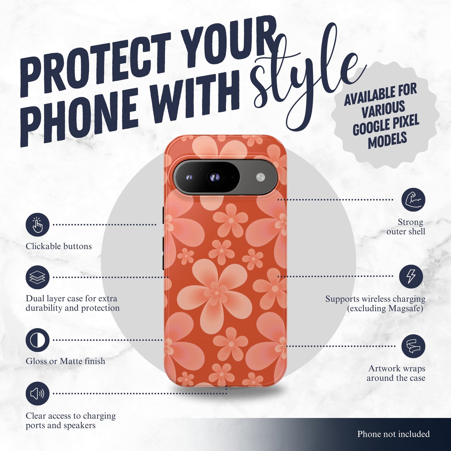 Heatwave - Google Pixel Case Phone Case-aesthetic phone case-shockproof phone case-cute phone case-designer phone case-elegant phone case-luxury phone case-phone accessories-fashion accessory