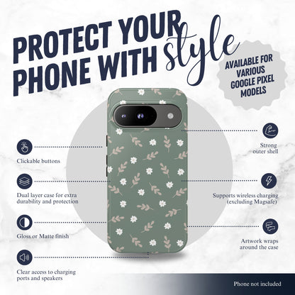 Sage - Google Pixel Case Phone Case-aesthetic phone case-shockproof phone case-cute phone case-designer phone case-elegant phone case-luxury phone case-phone accessories-fashion accessory