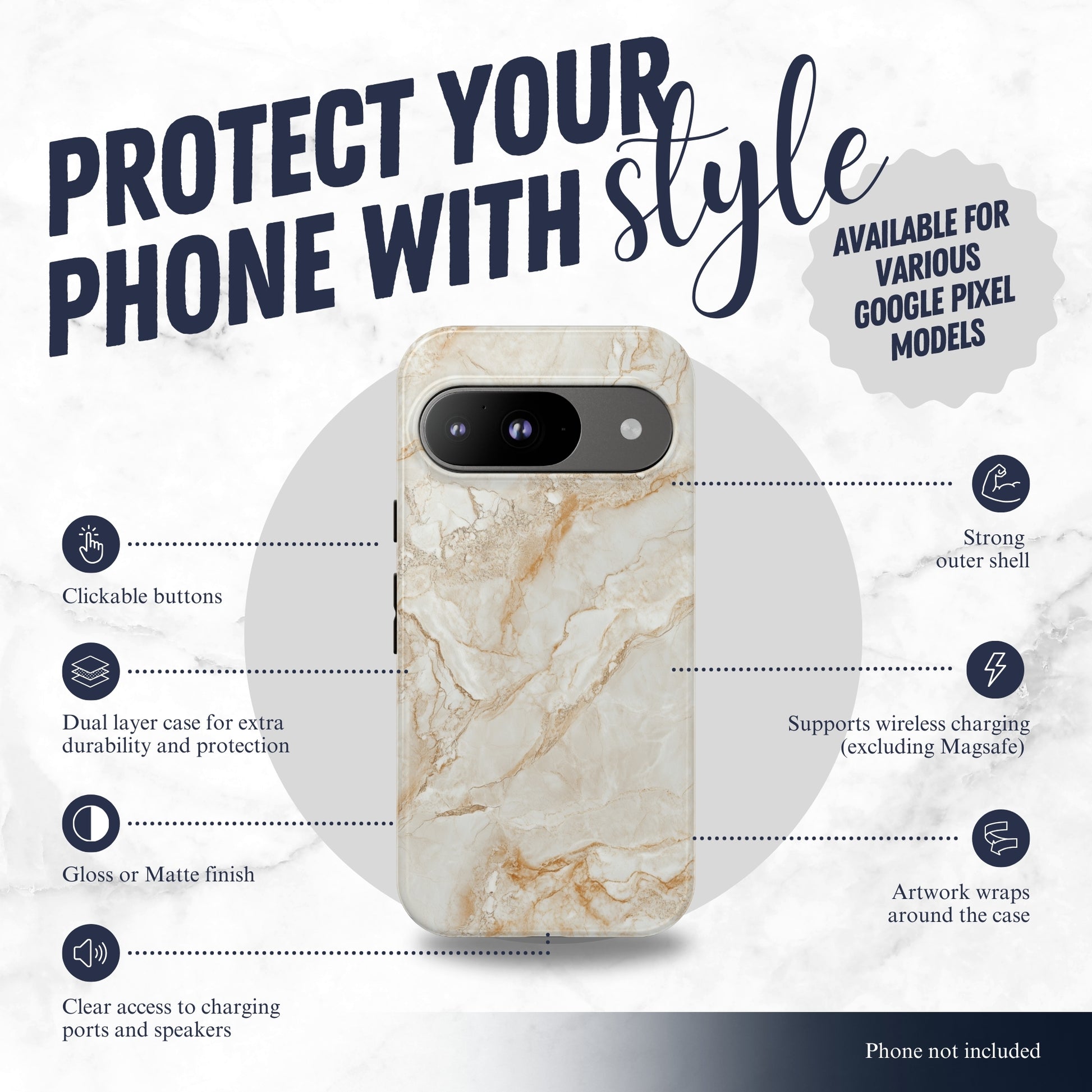Sandstone - Google Pixel Case Phone Case-aesthetic phone case-shockproof phone case-cute phone case-designer phone case-elegant phone case-luxury phone case-phone accessories-fashion accessory