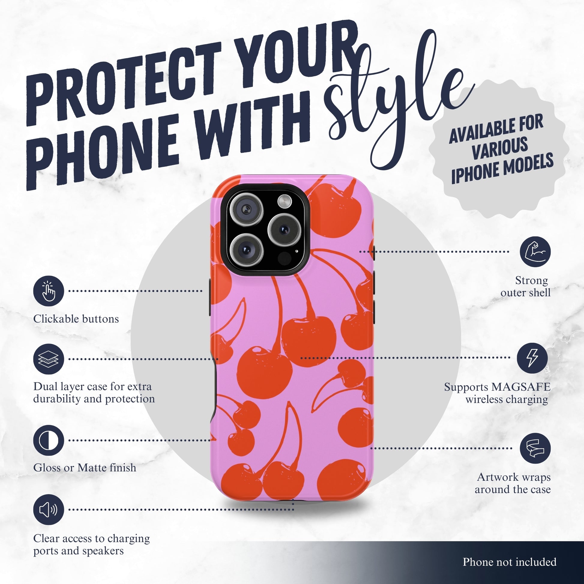 Sugar Rush - Magsafe iPhone Case Phone Case-aesthetic phone case-shockproof phone case-cute phone case-designer phone case-elegant phone case-luxury phone case-phone accessories-fashion accessory