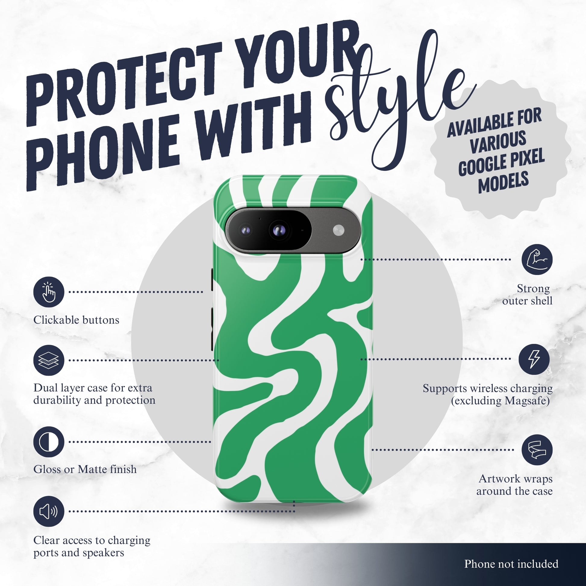 Pistachio - Google Pixel Case Phone Case-aesthetic phone case-shockproof phone case-cute phone case-designer phone case-elegant phone case-luxury phone case-phone accessories-fashion accessory