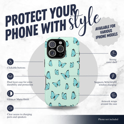 Flutter - Magsafe iPhone Case Phone Case-aesthetic phone case-shockproof phone case-cute phone case-designer phone case-elegant phone case-luxury phone case-phone accessories-fashion accessory