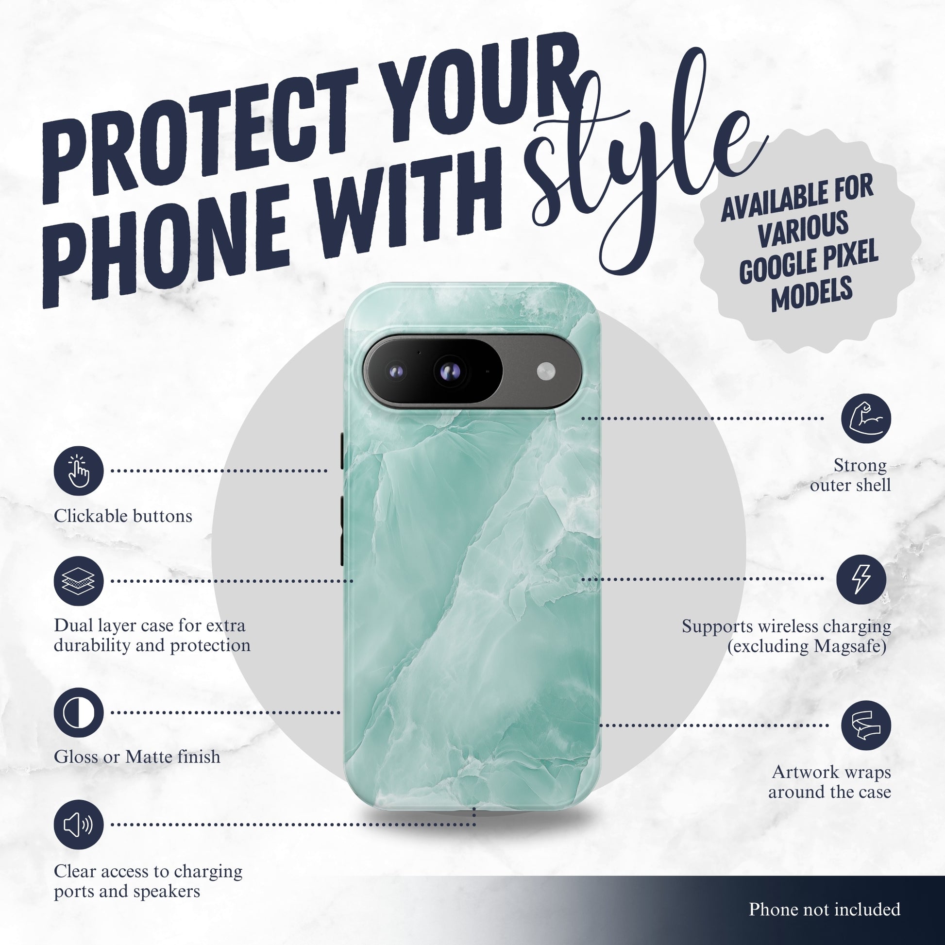 Jade - Google Pixel Case Phone Case-aesthetic phone case-shockproof phone case-cute phone case-designer phone case-elegant phone case-luxury phone case-phone accessories-fashion accessory