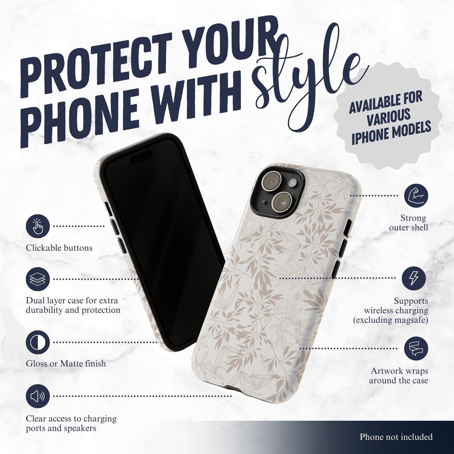 Ash - iPhone Case Phone Case-aesthetic phone case-shockproof phone case-cute phone case-designer phone case-elegant phone case-luxury phone case-phone accessories-fashion accessory