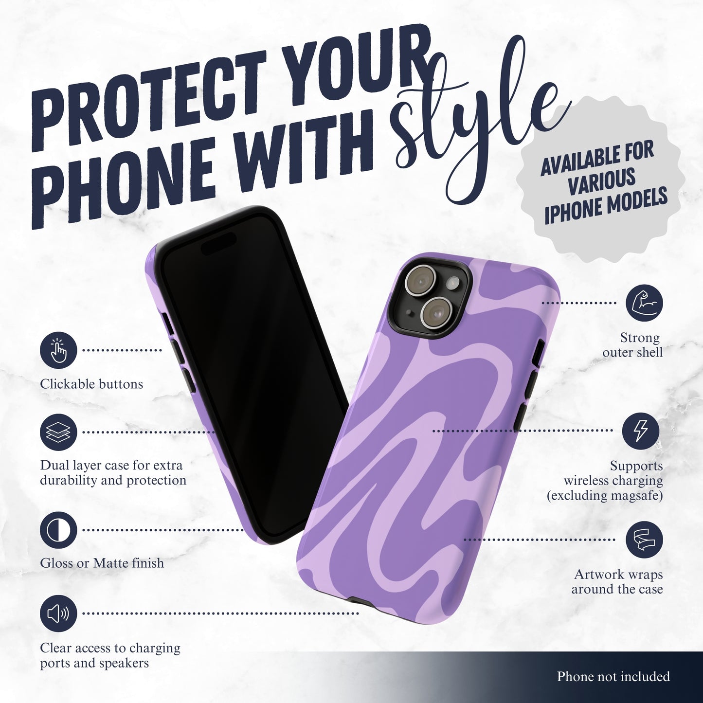 Good Karma - iPhone Case Phone Case-aesthetic phone case-shockproof phone case-cute phone case-designer phone case-elegant phone case-luxury phone case-phone accessories-fashion accessory