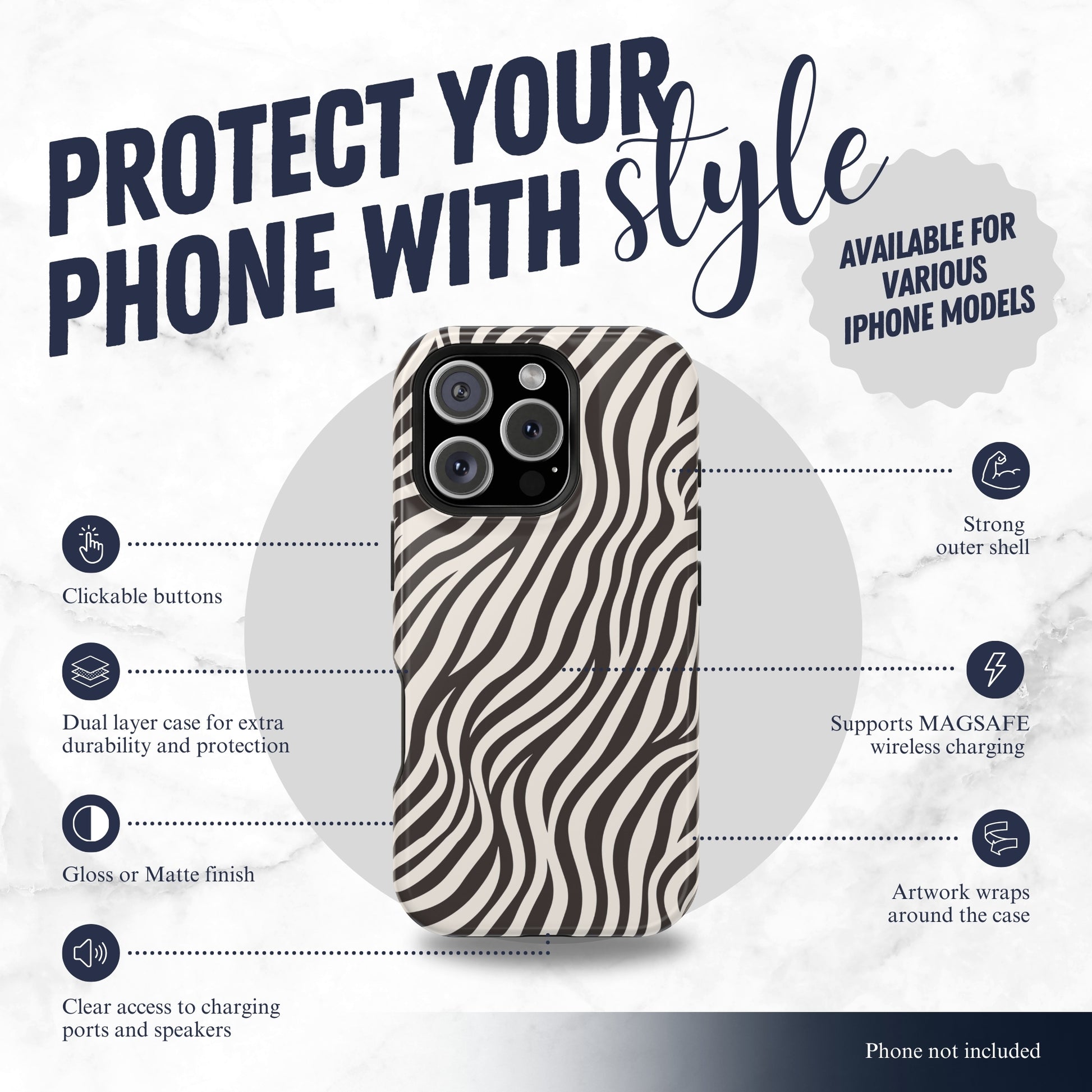 Wild Stride - Magsafe iPhone Case Phone Case-aesthetic phone case-shockproof phone case-cute phone case-designer phone case-elegant phone case-luxury phone case-phone accessories-fashion accessory