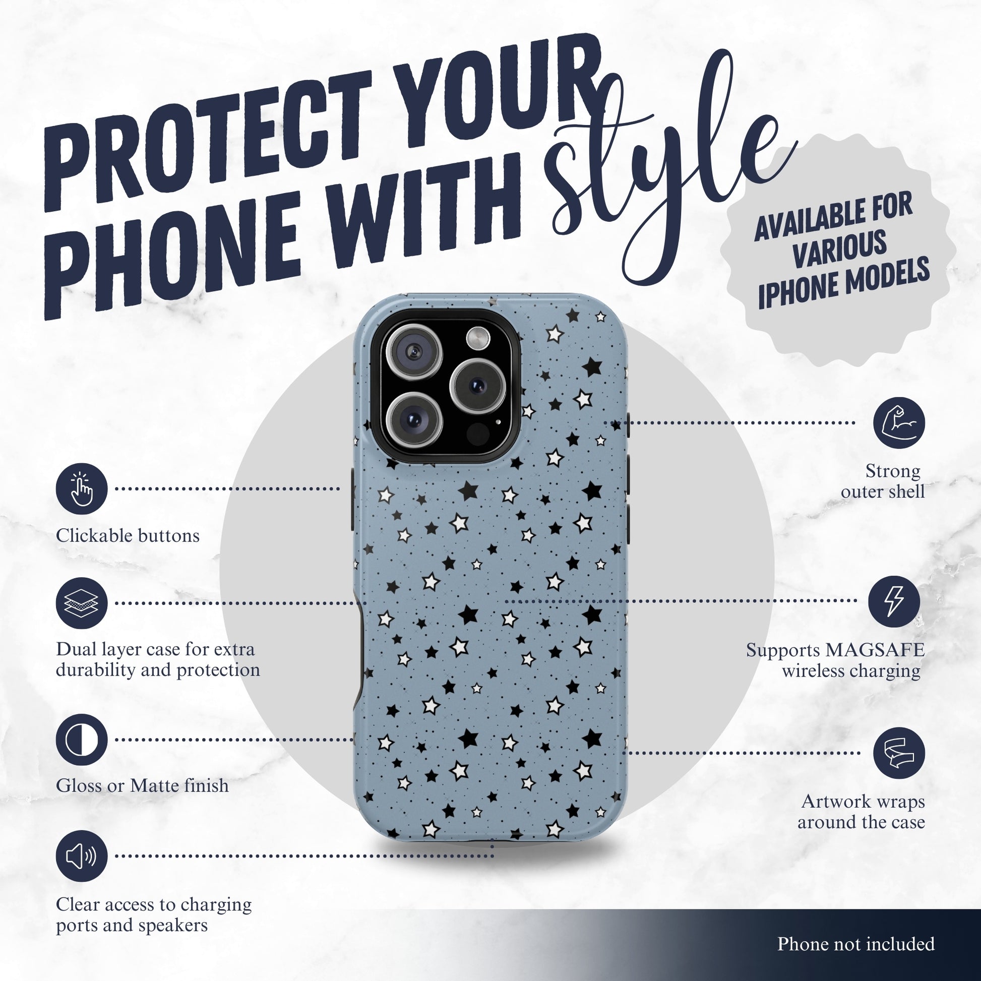 Constellation - Magsafe iPhone Case Phone Case-aesthetic phone case-shockproof phone case-cute phone case-designer phone case-elegant phone case-luxury phone case-phone accessories-fashion accessory