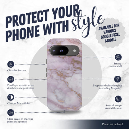Luna Quartz - Google Pixel Case Phone Case-aesthetic phone case-shockproof phone case-cute phone case-designer phone case-elegant phone case-luxury phone case-phone accessories-fashion accessory