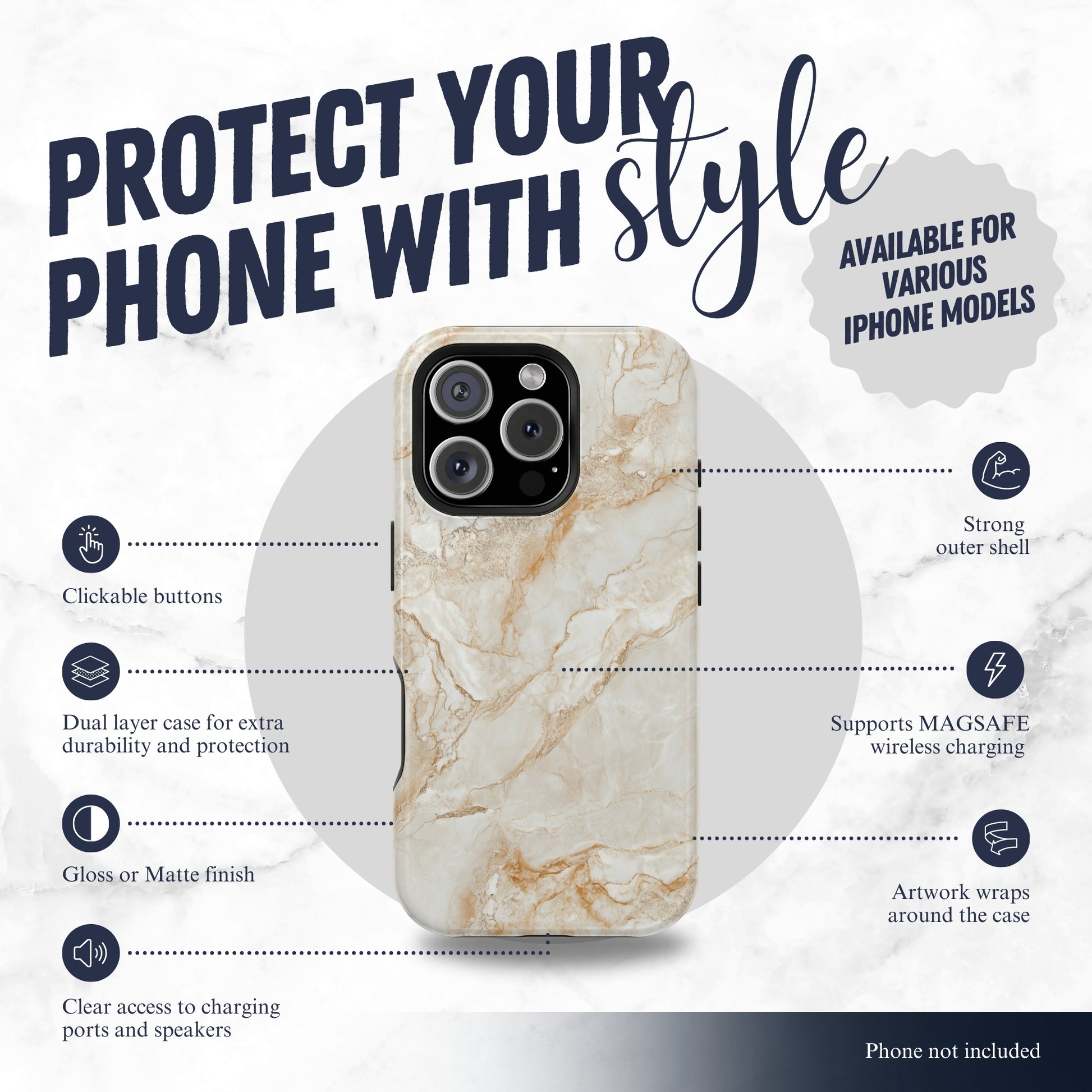 Sandstone - Magsafe iPhone Case Phone Case-aesthetic phone case-shockproof phone case-cute phone case-designer phone case-elegant phone case-luxury phone case-phone accessories-fashion accessory