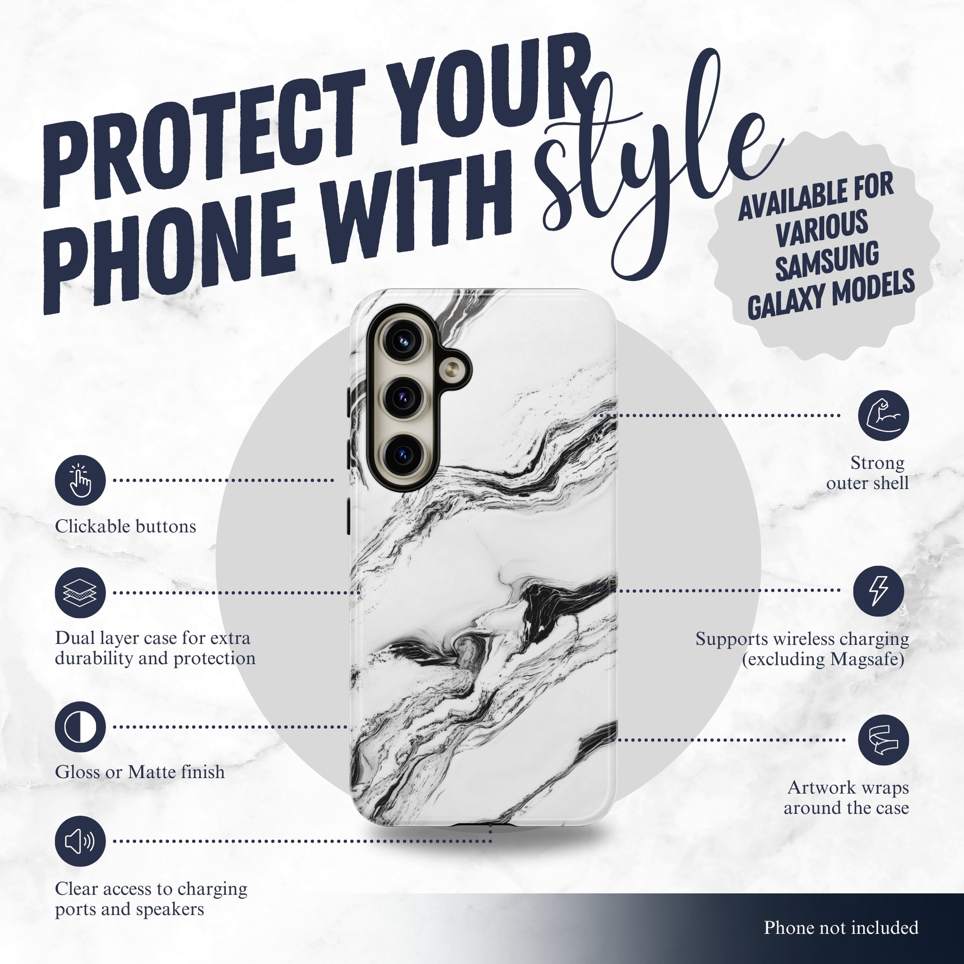Contrast - Samsung Galaxy Case Phone Case-aesthetic phone case-shockproof phone case-cute phone case-designer phone case-elegant phone case-luxury phone case-phone accessories-fashion accessory