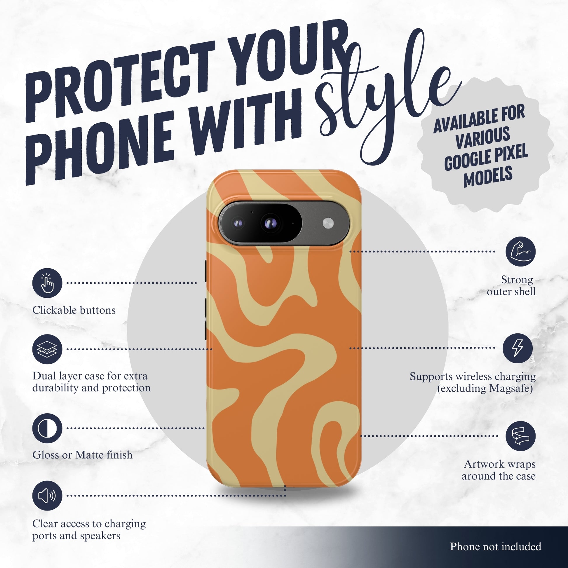 Marmalade Mellow - Google Pixel Case Phone Case-aesthetic phone case-shockproof phone case-cute phone case-designer phone case-elegant phone case-luxury phone case-phone accessories-fashion accessory