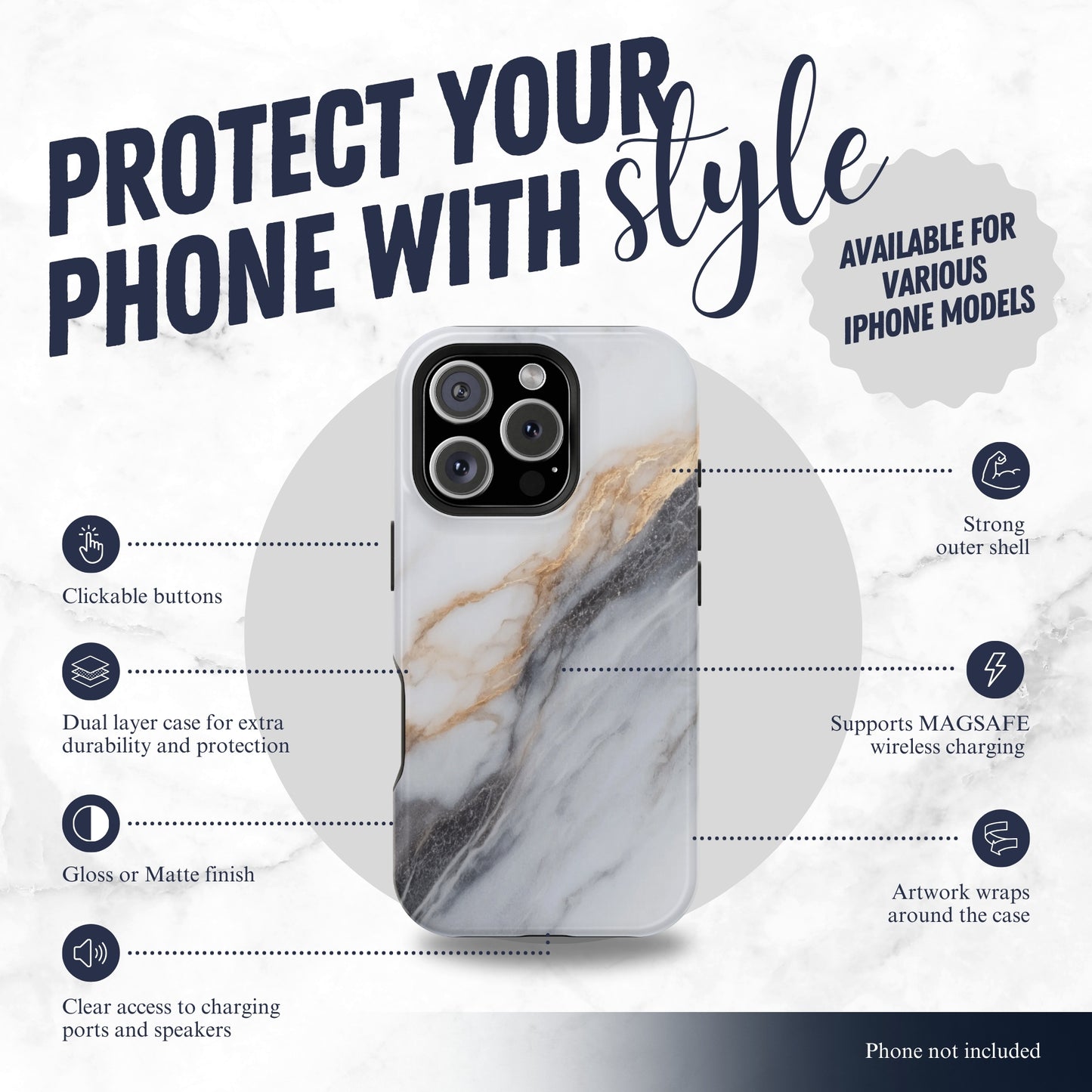 Ivory - Magsafe iPhone Case Phone Case-aesthetic phone case-shockproof phone case-cute phone case-designer phone case-elegant phone case-luxury phone case-phone accessories-fashion accessory