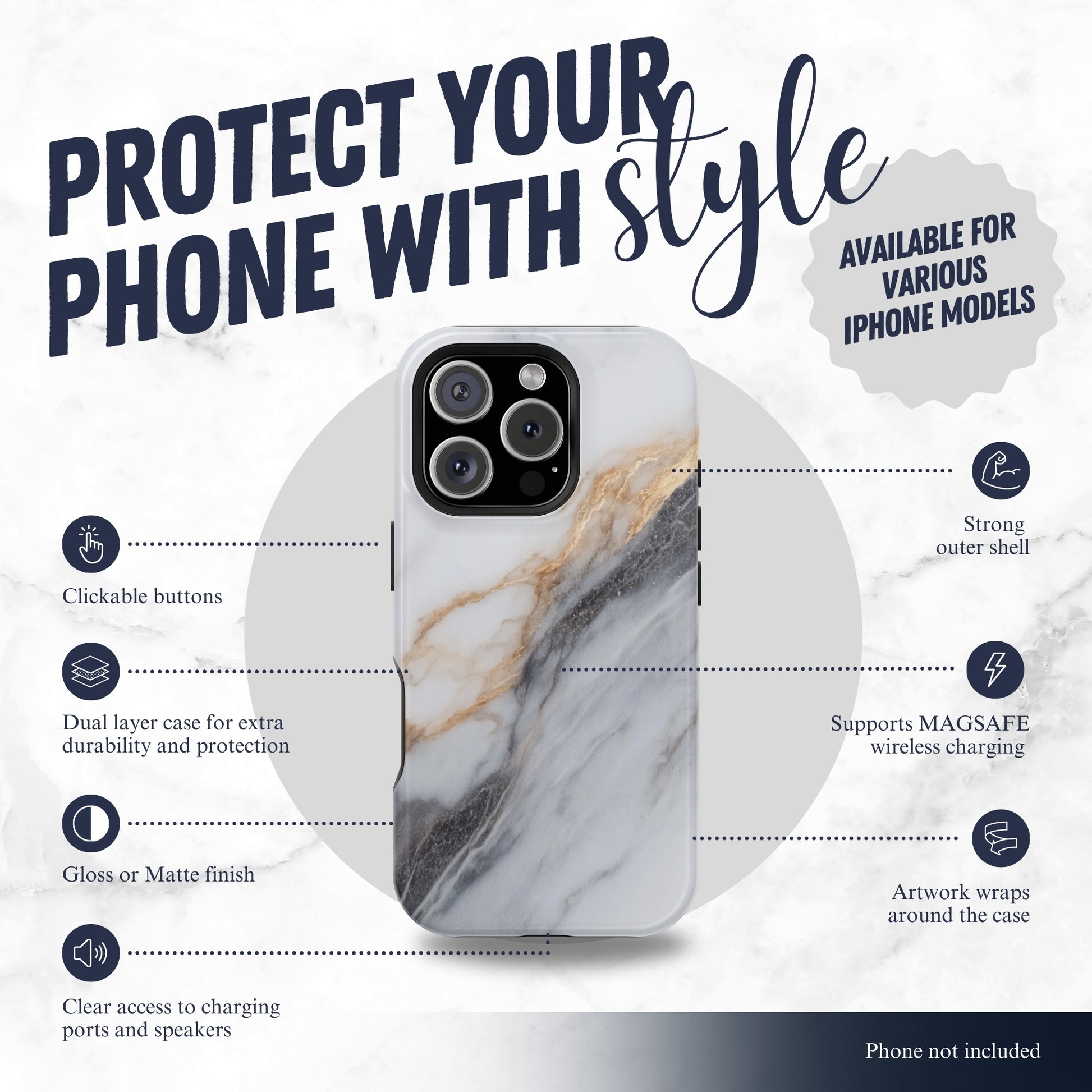 Ivory - Magsafe iPhone Case Phone Case-aesthetic phone case-shockproof phone case-cute phone case-designer phone case-elegant phone case-luxury phone case-phone accessories-fashion accessory