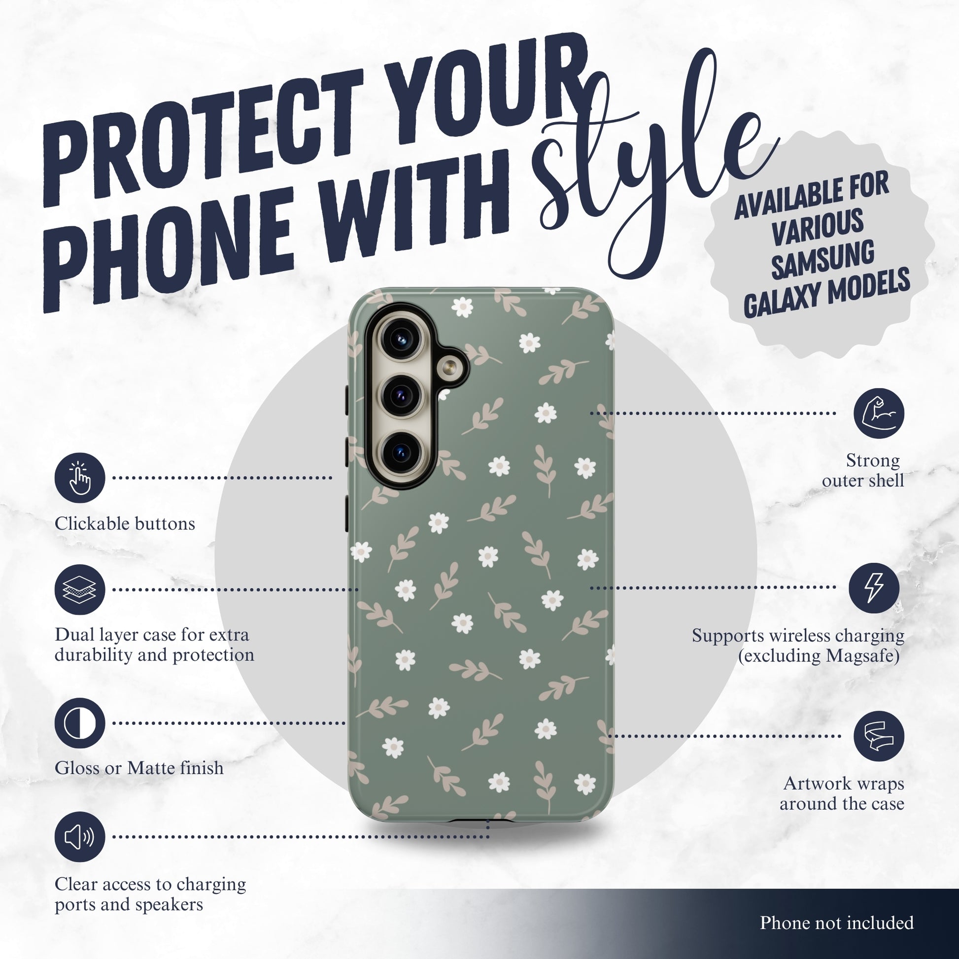 Sage - Samsung Galaxy Case Phone Case-aesthetic phone case-shockproof phone case-cute phone case-designer phone case-elegant phone case-luxury phone case-phone accessories-fashion accessory