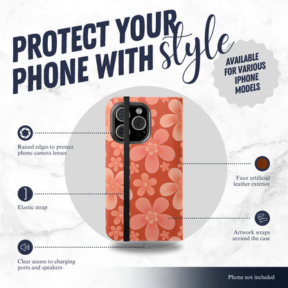 Heatwave - iPhone Flip Case Wallet, Leather Folio Case Phone Case-aesthetic phone case-shockproof phone case-cute phone case-designer phone case-elegant phone case-luxury phone case-phone accessories-fashion accessory