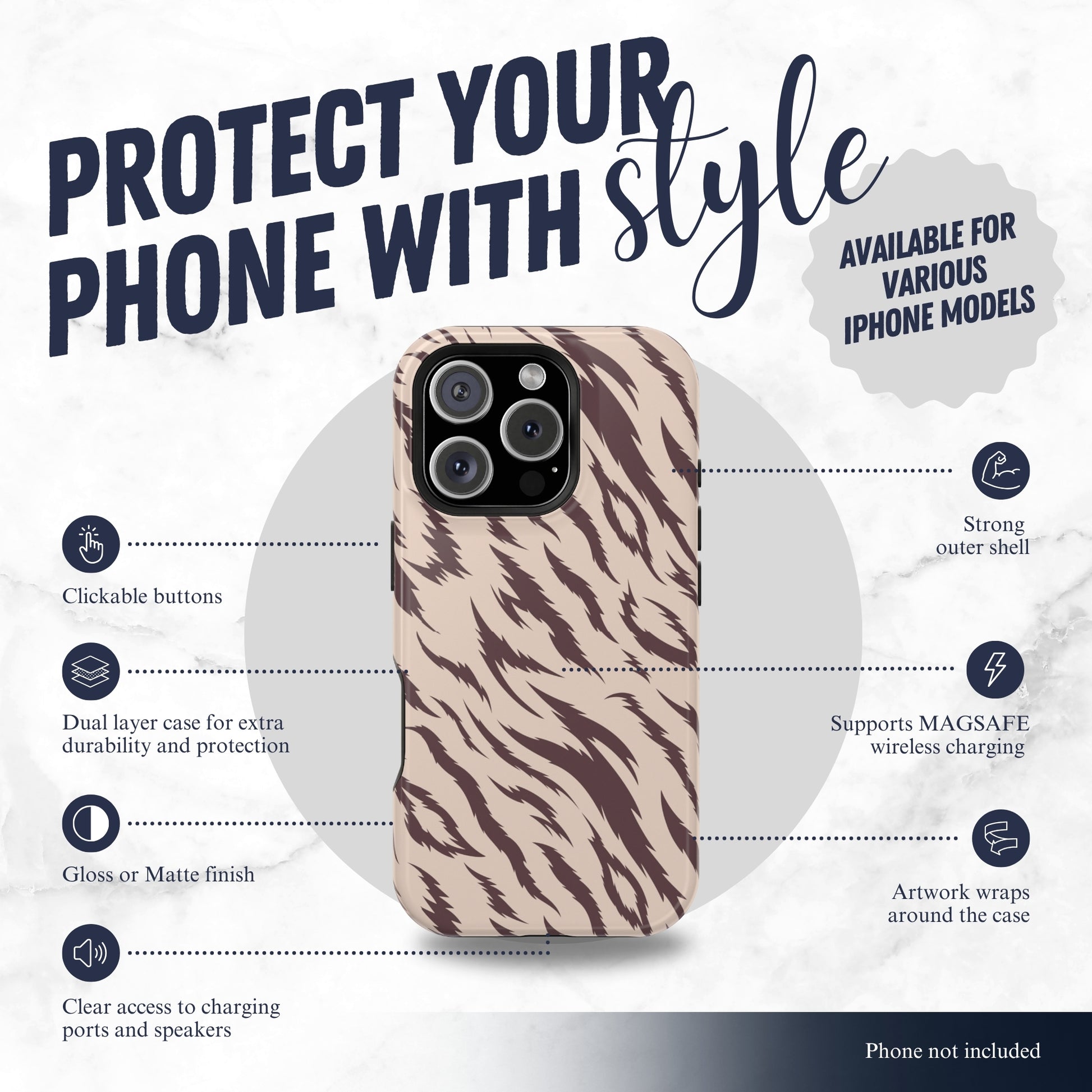 Raw Intent - Magsafe iPhone Case Phone Case-aesthetic phone case-shockproof phone case-cute phone case-designer phone case-elegant phone case-luxury phone case-phone accessories-fashion accessory