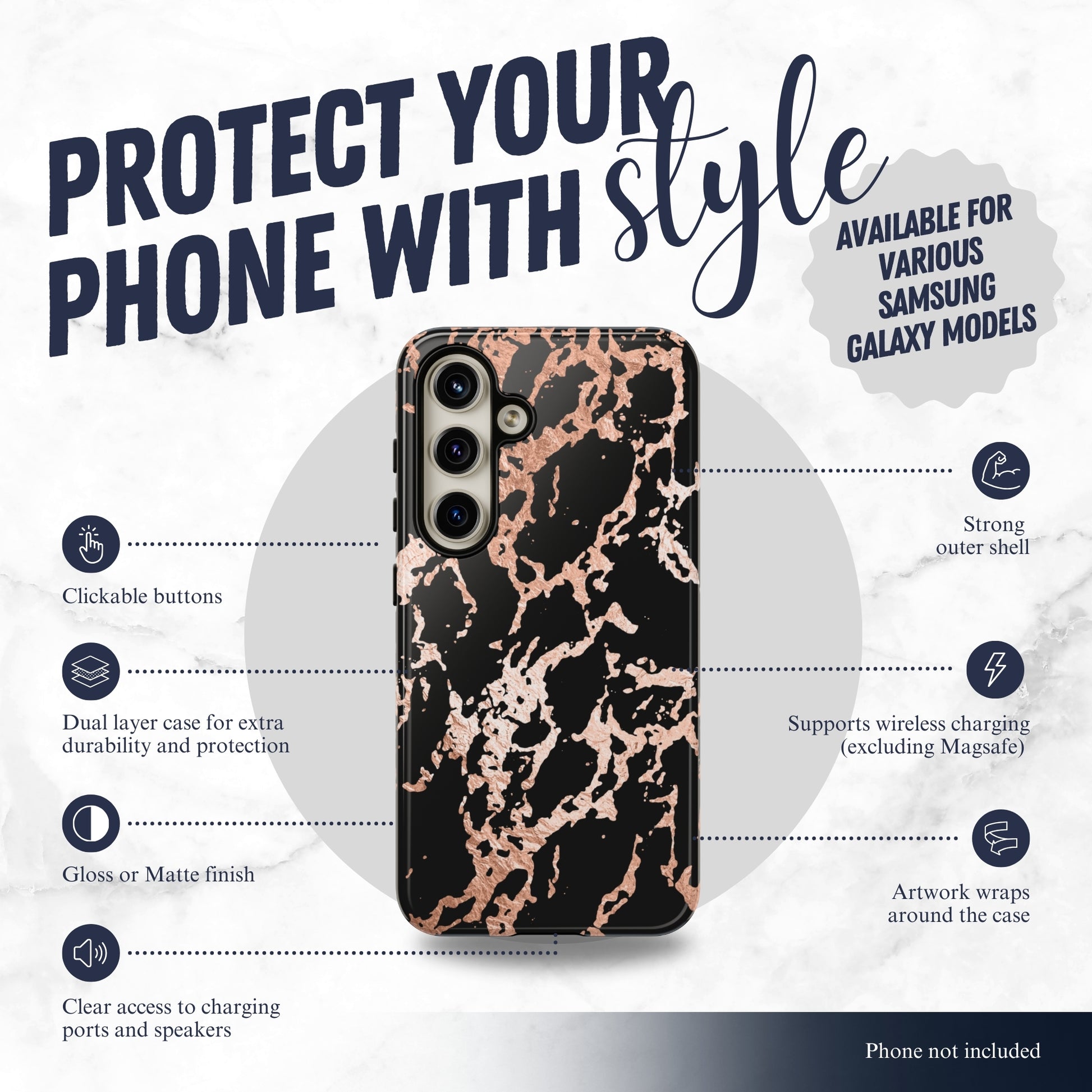Molten Luxe - Samsung Galaxy Case Phone Case-aesthetic phone case-shockproof phone case-cute phone case-designer phone case-elegant phone case-luxury phone case-phone accessories-fashion accessory