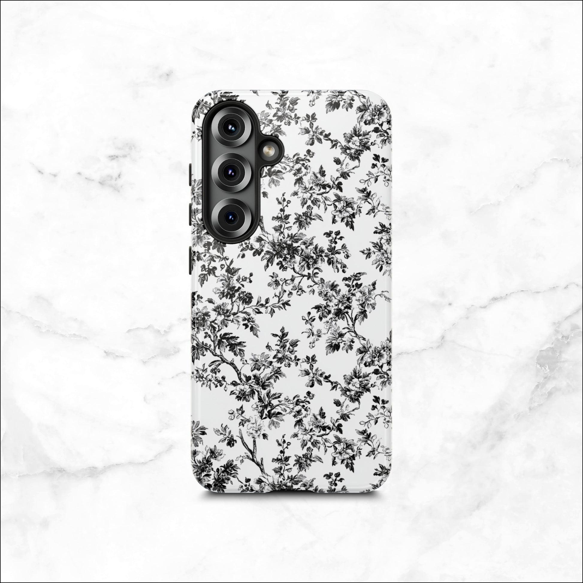Noir Toile - Samsung Galaxy Case Phone Case-aesthetic phone case-shockproof phone case-cute phone case-designer phone case-elegant phone case-luxury phone case-phone accessories-fashion accessory