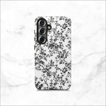 Noir Toile - Samsung Galaxy Case Phone Case-aesthetic phone case-shockproof phone case-cute phone case-designer phone case-elegant phone case-luxury phone case-phone accessories-fashion accessory