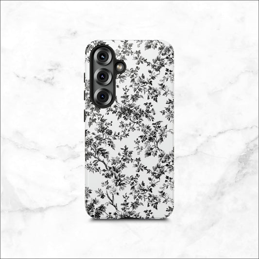 Noir Toile - Samsung Galaxy Case Phone Case-aesthetic phone case-shockproof phone case-cute phone case-designer phone case-elegant phone case-luxury phone case-phone accessories-fashion accessory