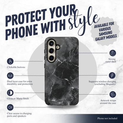 Obsidian - Samsung Galaxy Case Phone Case-aesthetic phone case-shockproof phone case-cute phone case-designer phone case-elegant phone case-luxury phone case-phone accessories-fashion accessory