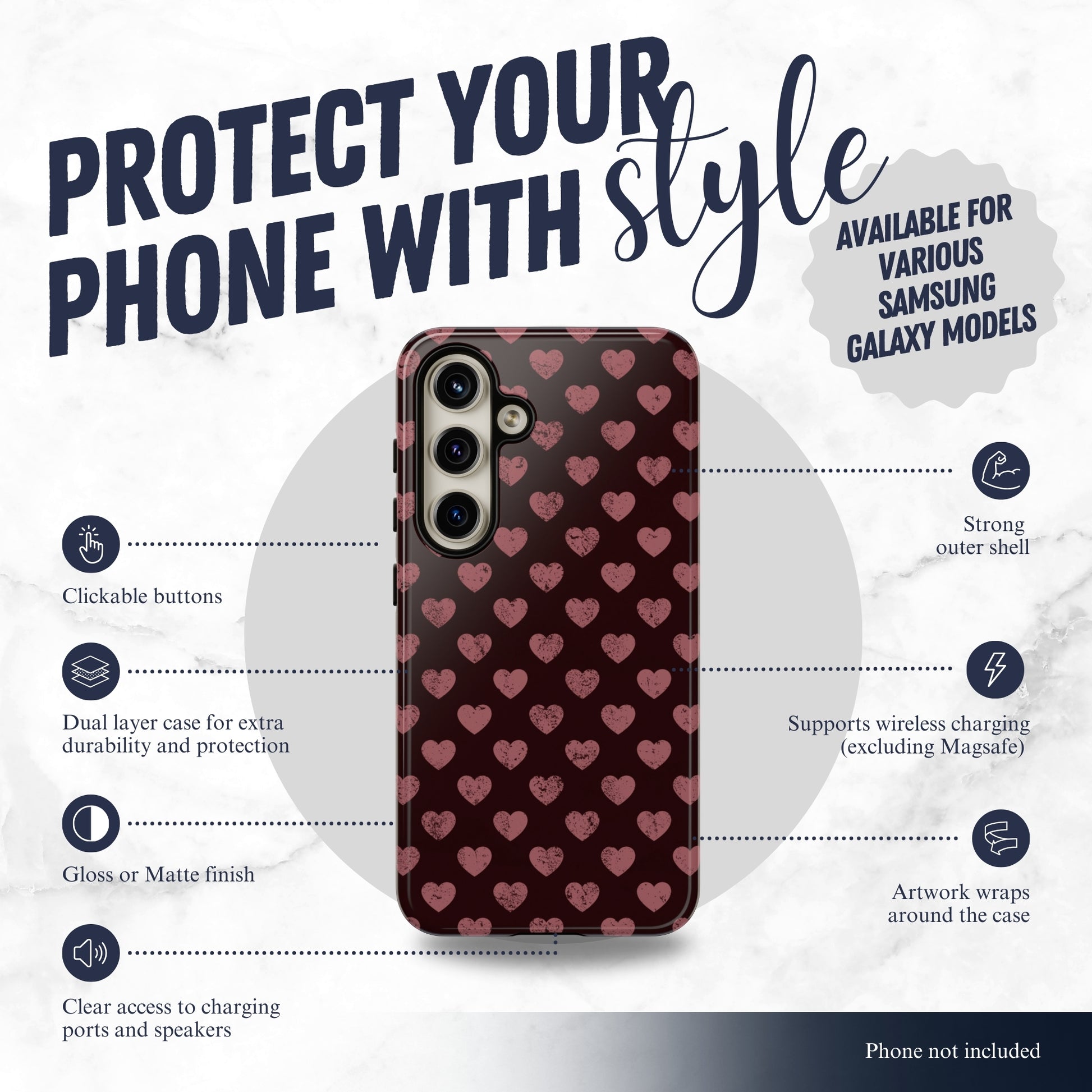 Velvet Vow - Samsung Galaxy Case Phone Case-aesthetic phone case-shockproof phone case-cute phone case-designer phone case-elegant phone case-luxury phone case-phone accessories-fashion accessory